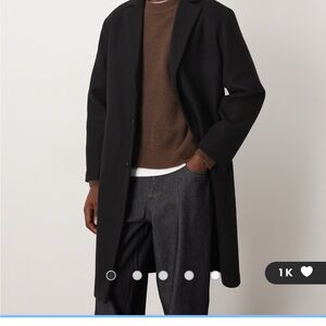 ASOS Black Trench Coat for Men